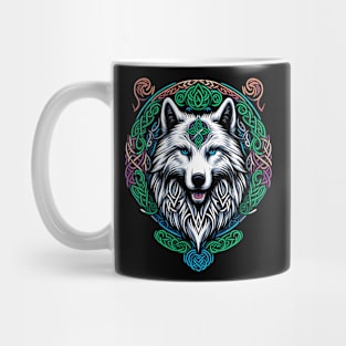 Celtic Wolf  - Wolf  Head Mug